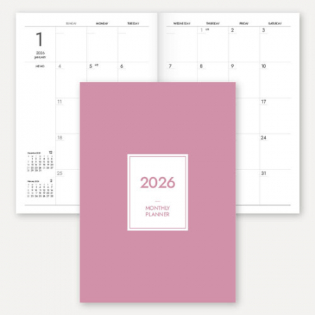 2026 월간 플래너 노트(중철제본/A4) #2