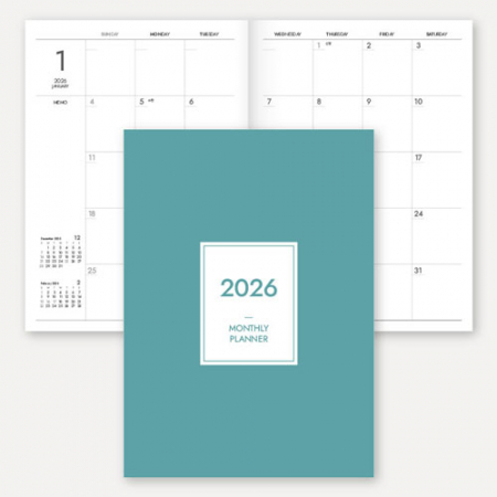 2026 월간 플래너 노트(중철제본/16절/B5) #3