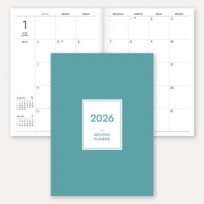 2026 월간 플래너 노트(중철제본/16절/B5)