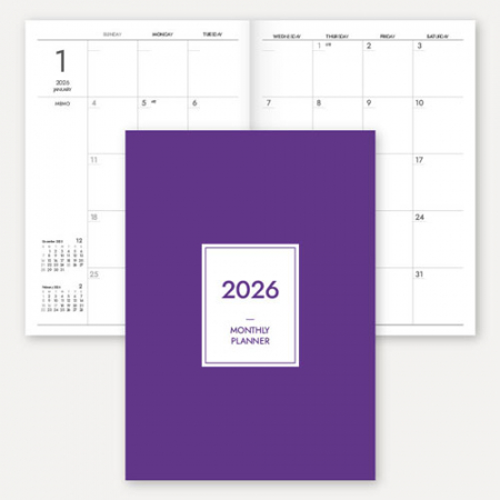 2026 월간 플래너 노트 (중철제본/25절/A5) #2