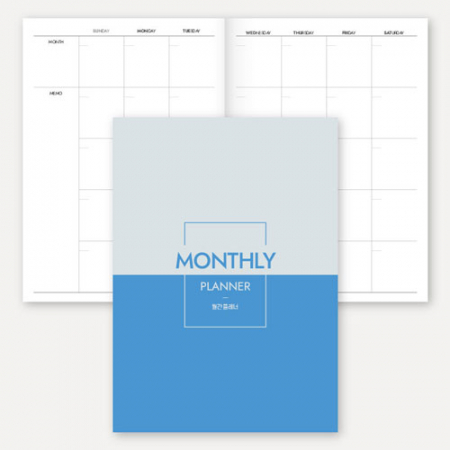 만년형 월간 플래너 노트 (책제본/25절/A5) #3