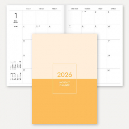 2026 월간 플래너 노트(책제본/16절/B5) #3