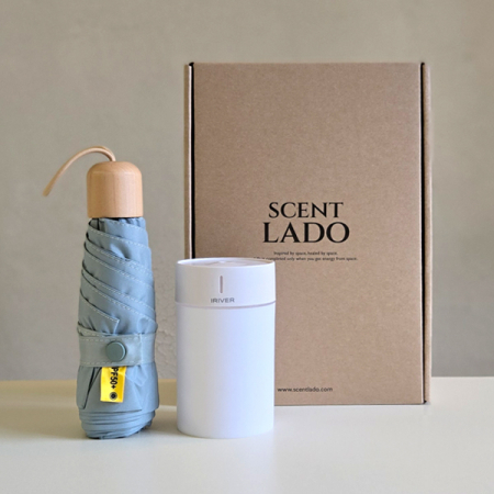 센트라도 캡슐우드 5단 우양산+아이리버 미니가습기 세트 #2