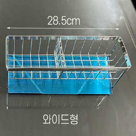 스텐 자동물빠짐 수세미건조대 거치대 (와이드) #2