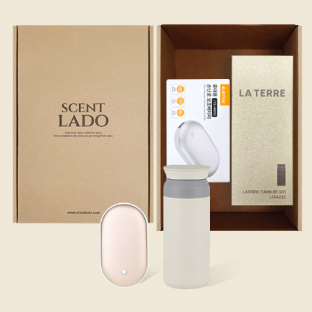 센트라도 젯스 휴대용 손난로 보조배터리+포인트 텀블러 세트 #4