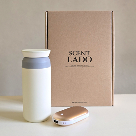 센트라도 젯스 휴대용 손난로 보조배터리+포인트 텀블러 세트 #3