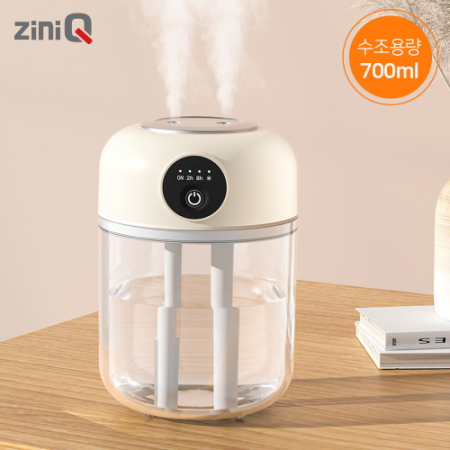 [지니큐] 700ml 무선 C타입 LED 무드등 저소음 듀얼 가습기 ZQ-HX70 #3