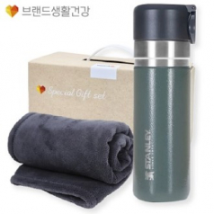 겨울방한(스탠리 고진공슬림보틀+따뜻하고 부드러운 담요)