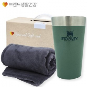 겨울방한(스탠리 파인트컵텀블러+부드럽고 따뜻한 담요)