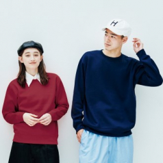 매직 드라이 기모 맨투맨 스웨트 속건성 남여공용 세미오버핏