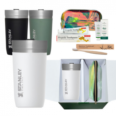 스탠리 고 진공 텀블러 화이트 여행용 세면 세안 파우치 선물세트 #2