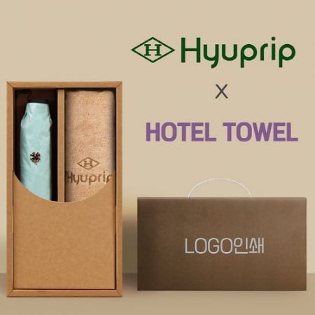 협립3단50카본6K초경량고밀도암막수동우양산 +협립40수호텔코마180타월-세트 #2