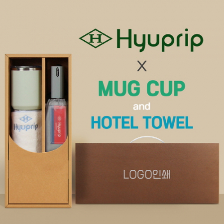 협립 이지롤 거꾸로 완전자동 우산 +협립눈꽃타월+로하스머그컵-세트 #2