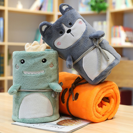 동물캐릭터담요 극세사담요 무릎담요 동물담요 #2