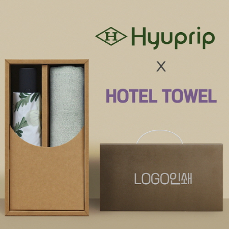 협립3단 뉴플라워즈 완전자동 양우산 +뱀부170세면타월-세트 #2