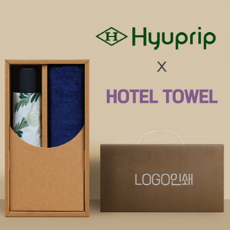 협립3단 뉴플라워즈 완전자동 양우산 +코마40수200호텔타월-세트 #2