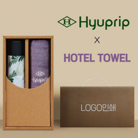 협립3단 뉴플라워즈 완전자동 양우산 +협립호텔코마170타월-세트 #2