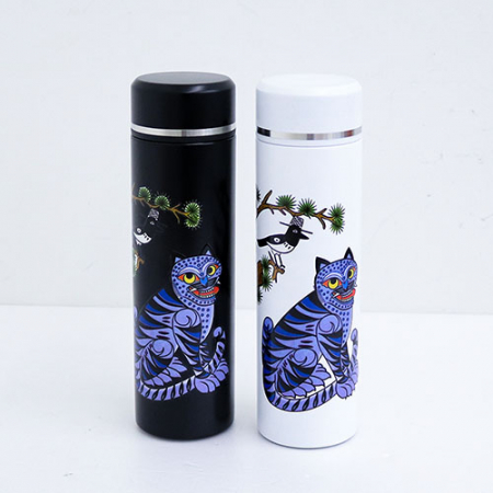 전통 일러스트 까치와호랑이 텀블러 500ml 2종 #2