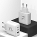 작은이미지: YL GaN 65W PD PPS QC4.0 플러스 3포트 멀티 USB-A C타입 초고속 충전기 어댑터 #2