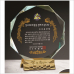 작은이미지: 감사합니다받침 8각 크리스탈 상패 #2