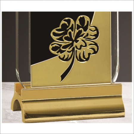 무지금속받침 네잎클로버  크리스탈 상패 #5