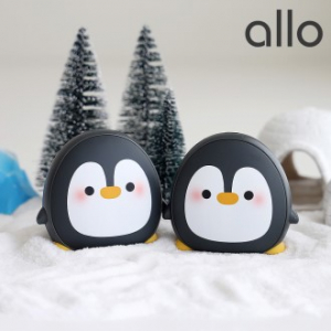 알로 WM504 충전식 휴대용 펭귄 손난로 보조배터리 5000mAh