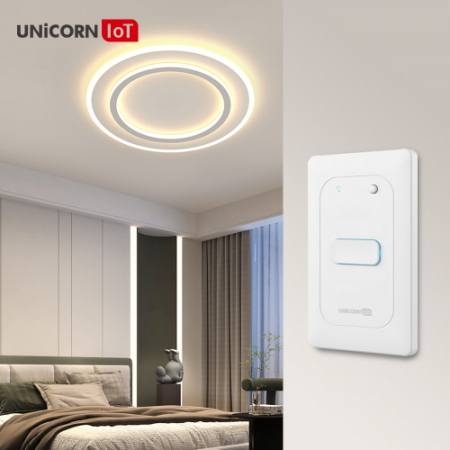 [유니콘IoT] Iot 1구 스마트 벽스위치 무선원격제어 자동불끄기 WIFI방식 TS-SW1 #3