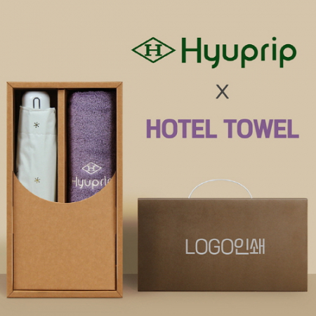 협립 5단 눈꽃 암막 우양산 +협립호텔코마170타월-세트 #2