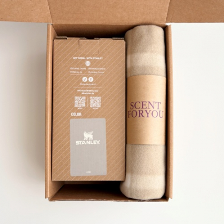 센트포유 스탠리 클래식 플립 스트로2.0텀블러591+패턴담요세트SB6 #3