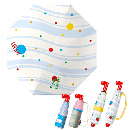 U048 코스믹 자외선 차단 우산 3단 수동 가벼운 우산 인쇄 답례품 #2