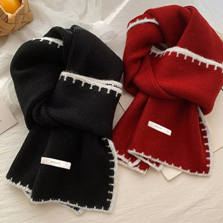 심플 배색 머플러 다올 겨울 목도리 Y2551 #2