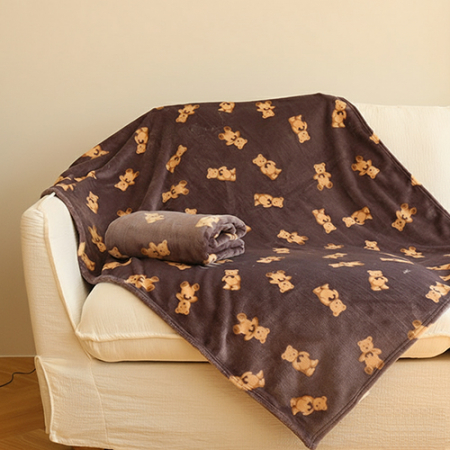 겨울 필수 아이템 두꺼운 극세사 담요 소형 100x80세련된디자인 보온 담요 #2