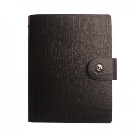 [반값세일] 크록 6공 자석 시스템 다이어리 32절 브라운 #2