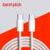 작은이미지: 베스트픽 초고속 PD 65W CtoC 1.0m 우븐소재 패브릭 데이터 충전 케이블 #2