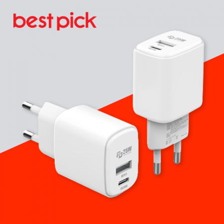 베스트픽 가정용 PD 25W 2포트 헤드 USB-C/A (케이블 미포함) 어댑터 충전기 #2