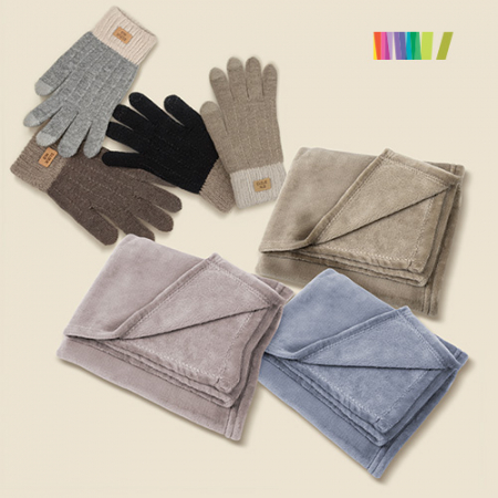 세트)투톤 터치장갑+무릎담요 #5