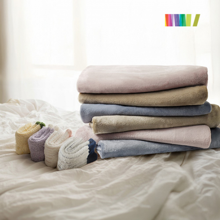 세트)마시멜로 수면양말M+무릎담요 #3