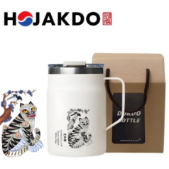 한국전통 까치와호랑이 호작도 파우더 머그 480ml