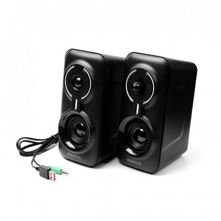 보스위즈 RGB LED 2채널 유선 USB 스피커 BOS-GS350U #2