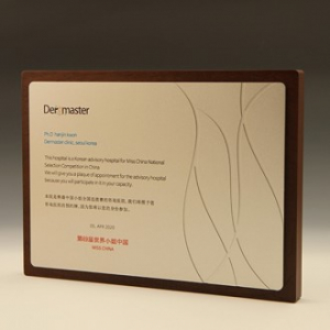 퇴임 재직 감사 원목 송공 상패 E5208