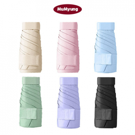 무명 6K 플랫 초미니 파스텔 5단 수동 양우산 #2