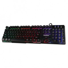 보스위즈 K80 유선 멤브레인 LED 게이밍 키보드