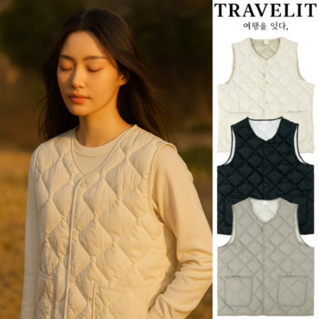 트래블잇 데일리 웜 초경량 패딩 조끼 방한용품 #2