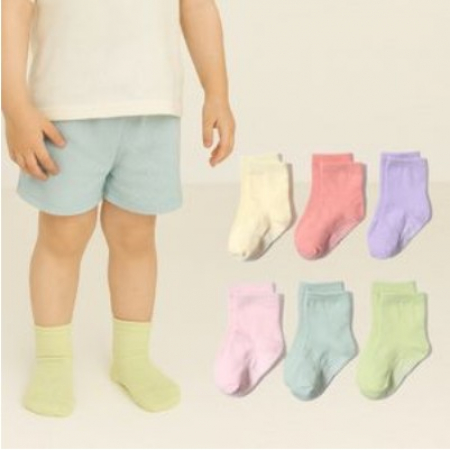 다올 파스텔 심플 유아용 미끄럼 방지 양말 P2544 #2