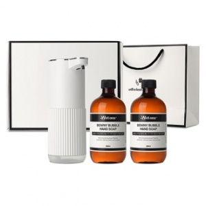 WG-102B 버블 손세정제 자동 디스펜서 1개 + 버블 핸드워시 리필 2개 (500ml)