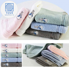 토베 프린세스 래빗 세면타올 (30수/140g) 40x78cm (국산)