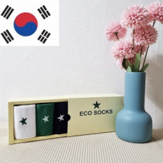 국내 제조 프리미엄 코마사 EcoSocks 고급케이스 3족세트