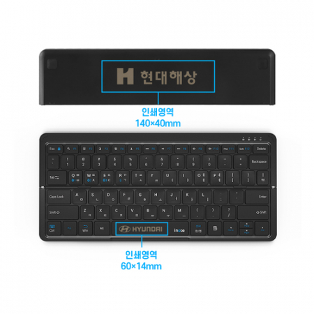 아이노트 X-Folding 멀티 페어링 가로 접이식  블루투스 키보드 #6