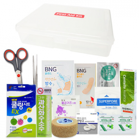 투명 미니 구급함+구급용품 13종 휴대용 응급키트 #2
