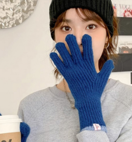 핑거홀 고급 니트 장갑 #2